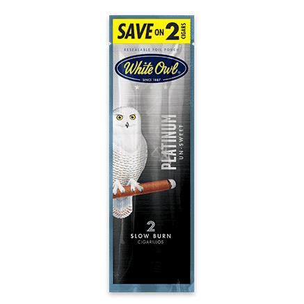 White Owl 2-Pack Cigarillos Platinum