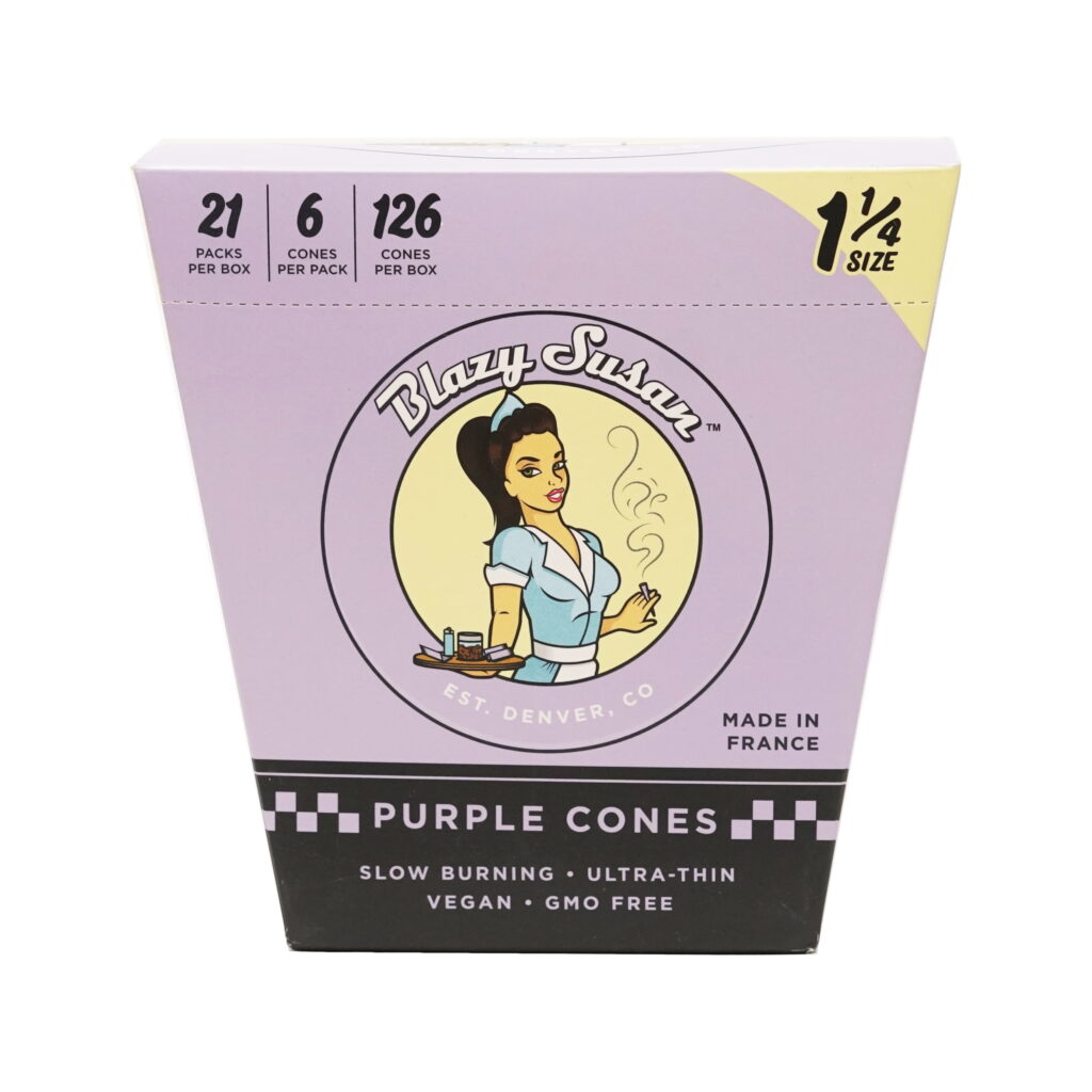 BLAZY SUSAN PURPLE CONES -
