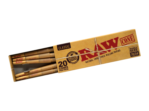 RAW Classic 70Mm 24Mm Cones 20Ct