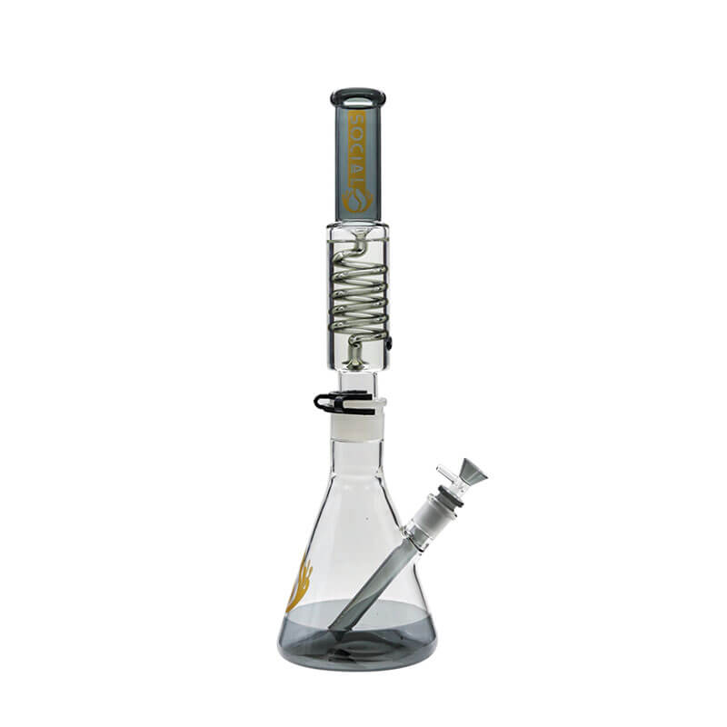 SOCIAL GLASS 18" PERSIUS COIL PERC GEL BEAKER