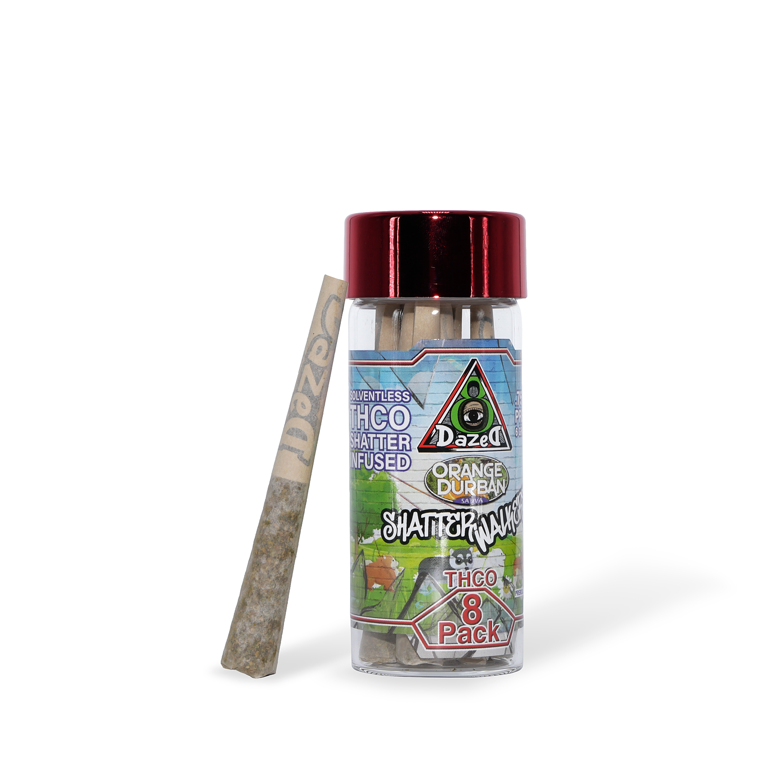 Dazed THCO 8-Pack Pre-Rolls