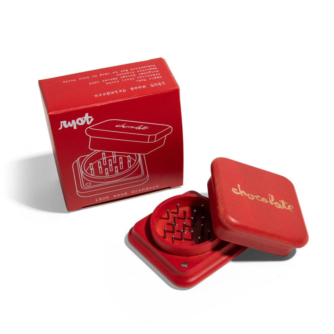 RYOT Chocolate X RYOT 2-Pc Red Maple Grinder