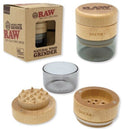 RAW 65Mm Natural Wood Grinder W/ Jar