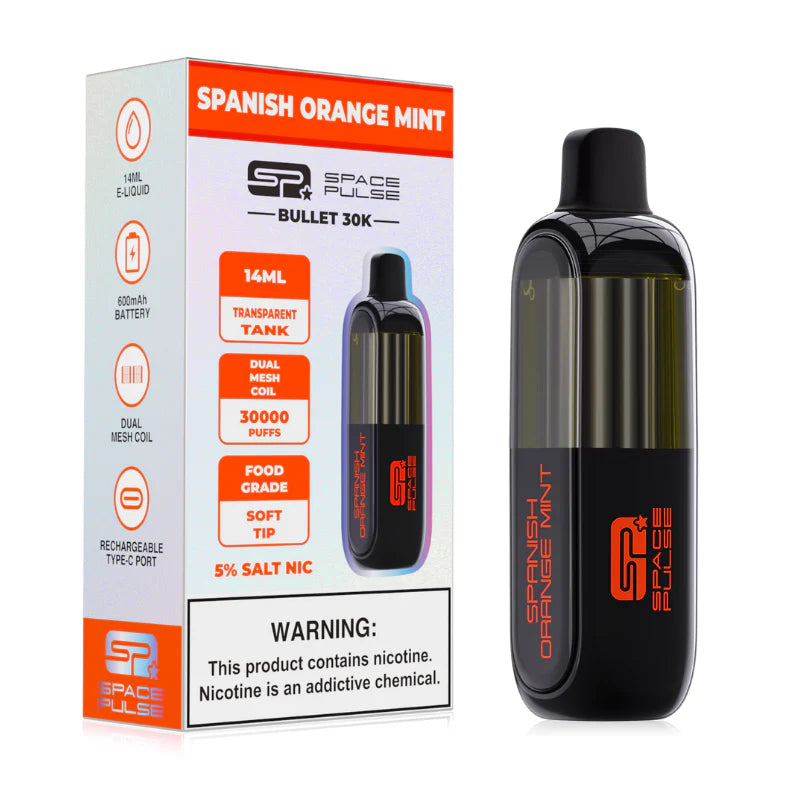 SPACE PULSE BULLET 30K PUFF ZERO NICOTINE DISPOSABLE
