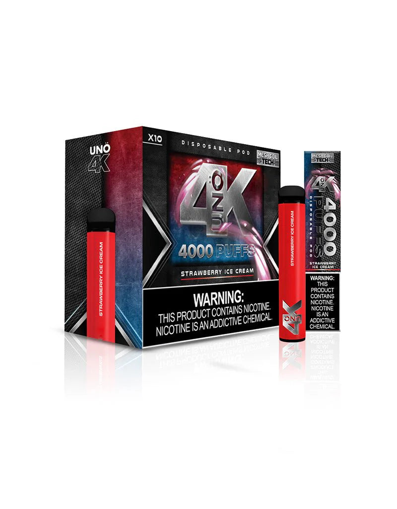 UNO 4K 4000 PUFFS DISPOSABLE (SB2024 COMPLIANT)