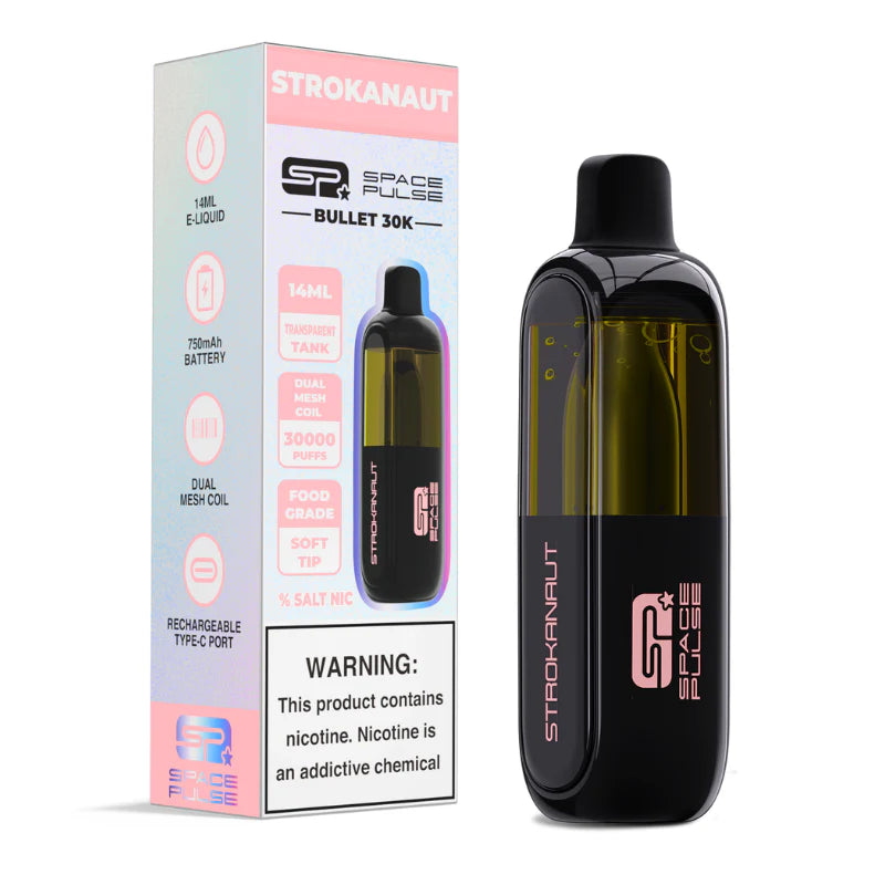 SPACE PULSE BULLET 30K PUFF ZERO NICOTINE DISPOSABLE