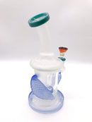 Tattoo Glass Leaf Design Water Pipe