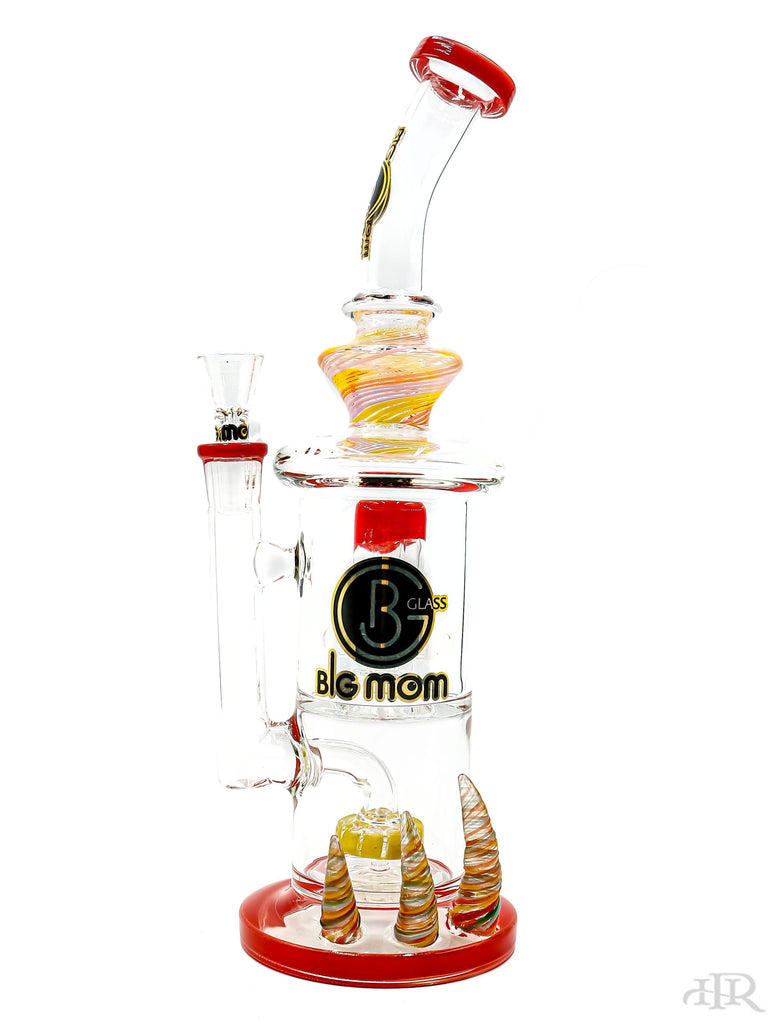 Big Mon 13" Horned Base Shower Head Perc Waterpipe