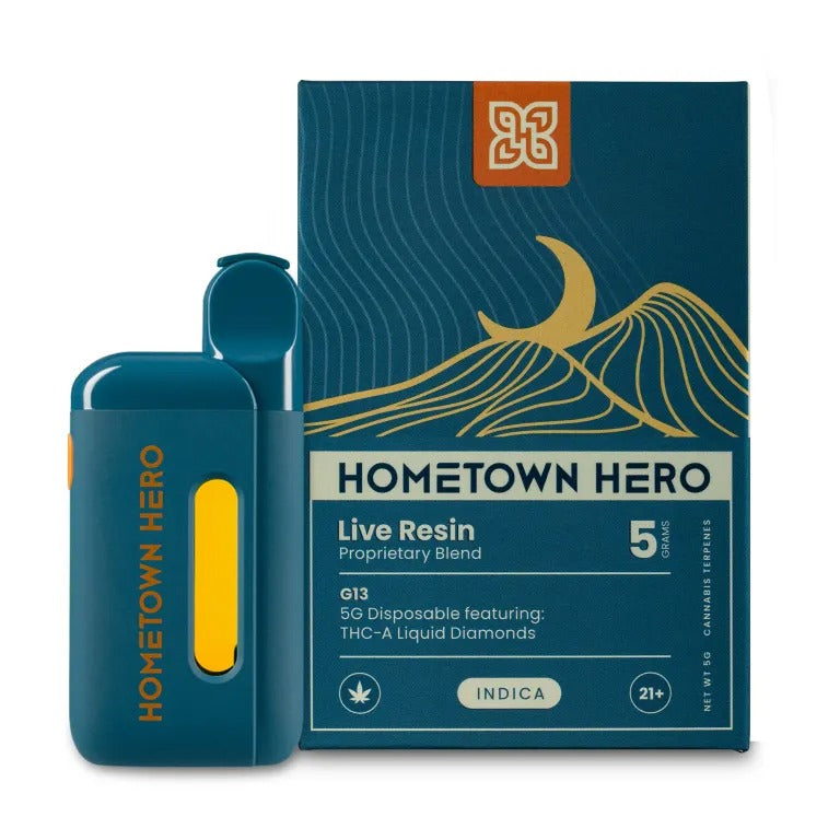 Hometown Hero THCA Live Resin Disposable (5G)
