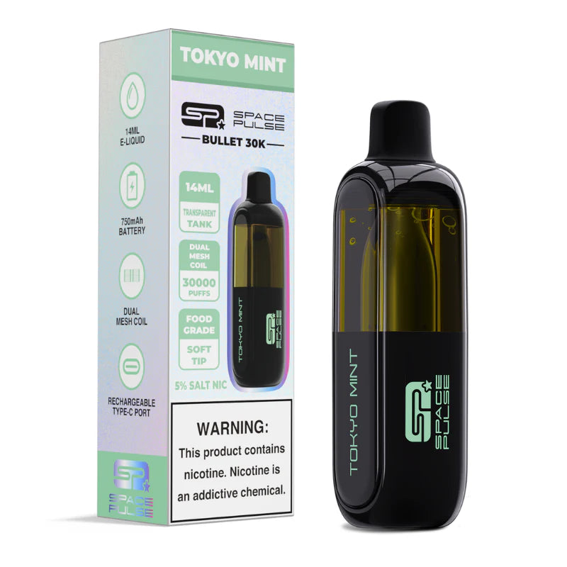 SPACE PULSE BULLET 30K PUFF ZERO NICOTINE DISPOSABLE