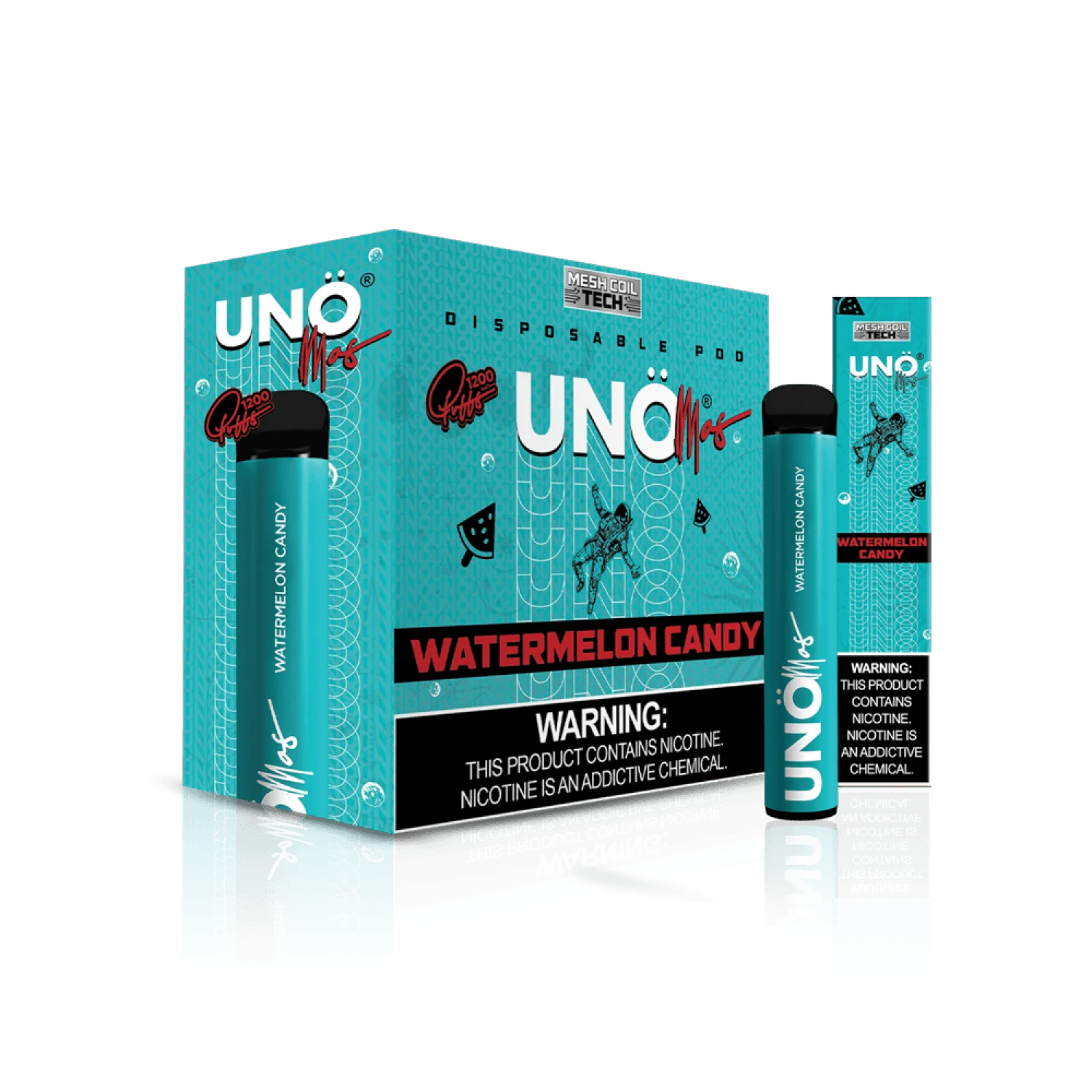 UNO MAS 1200 PUFFS DISPOSABLE (SB2024 COMPLIANT)