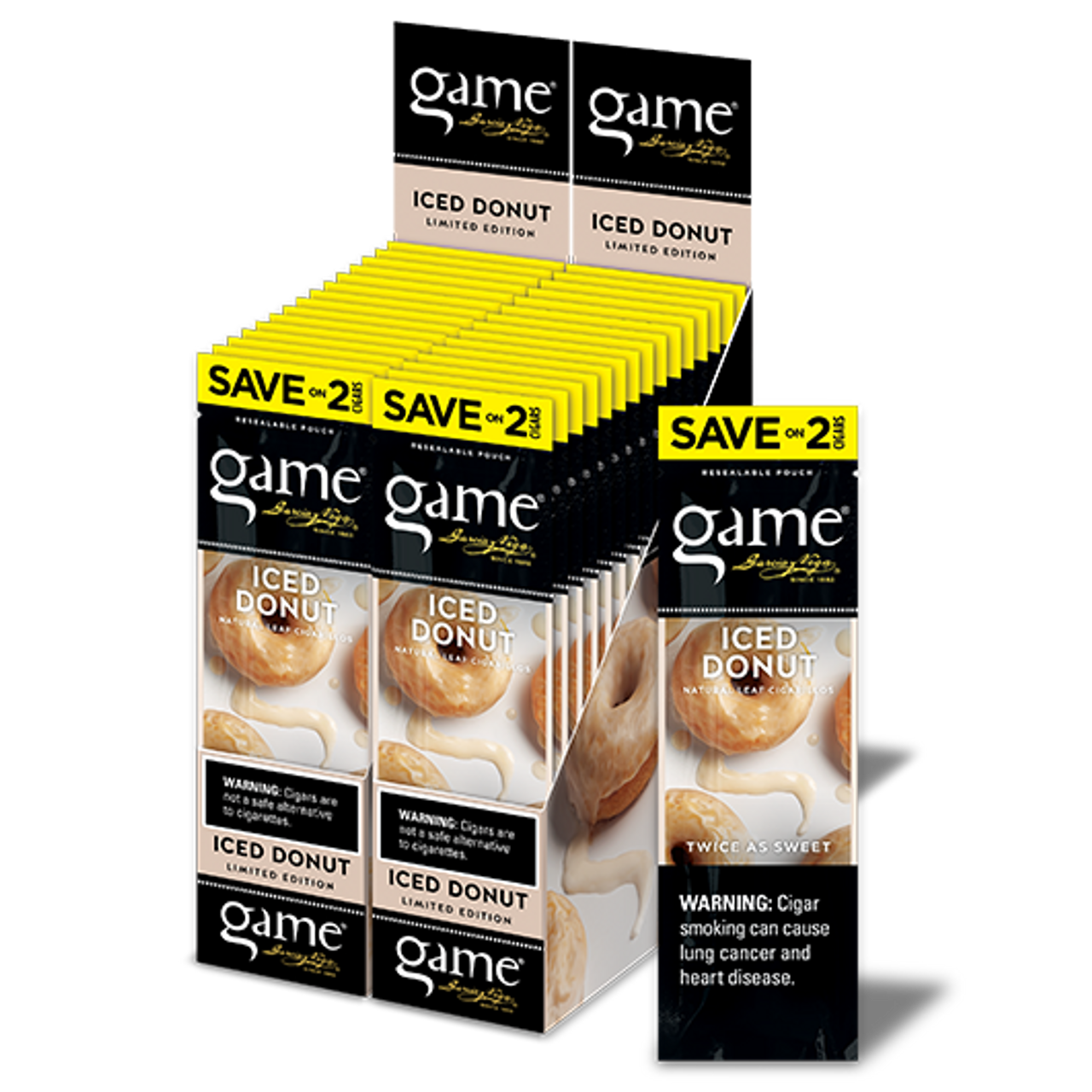 Game Cigars 2-Pack Iced Donut