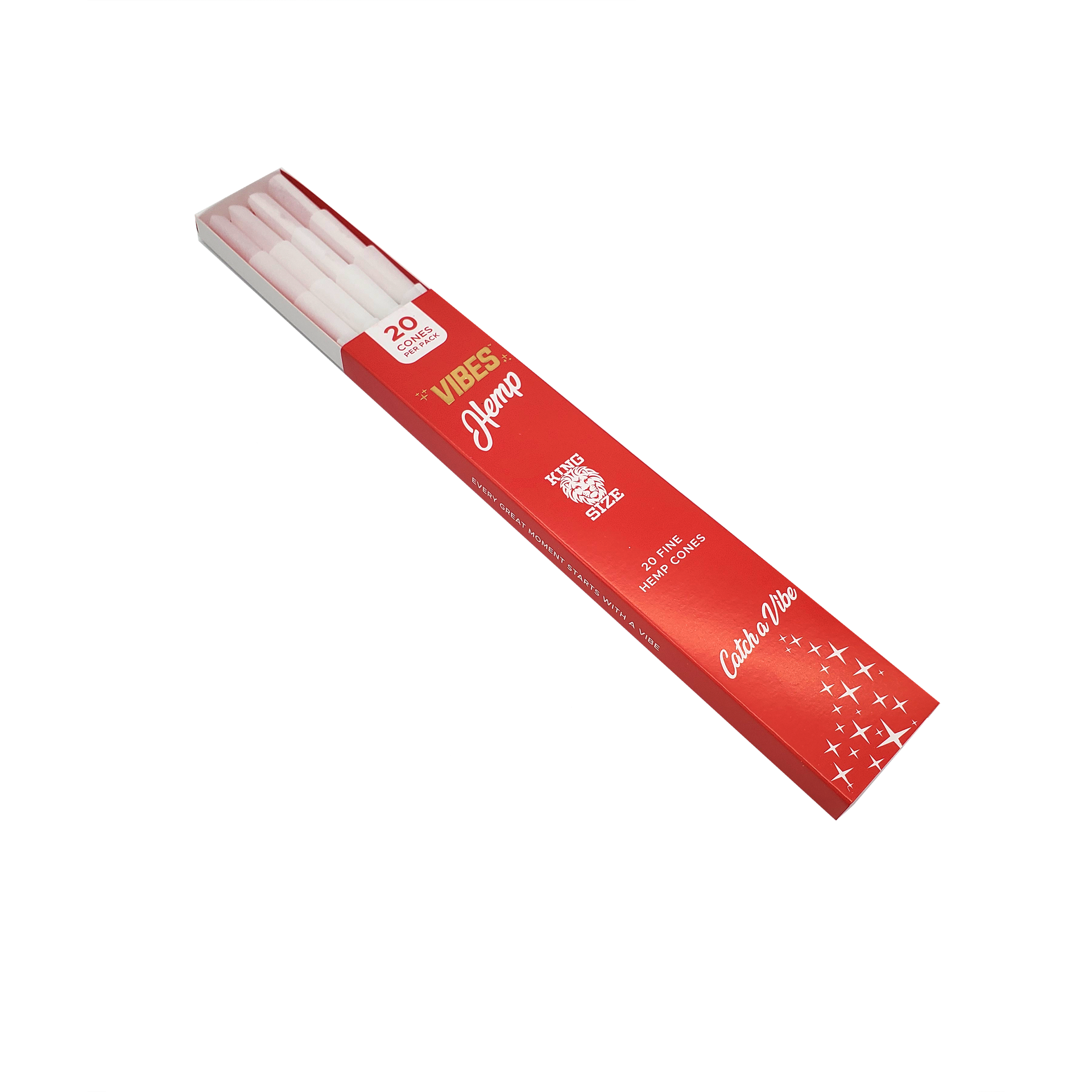 Vibes Cones King Size - Hemp - Red Box