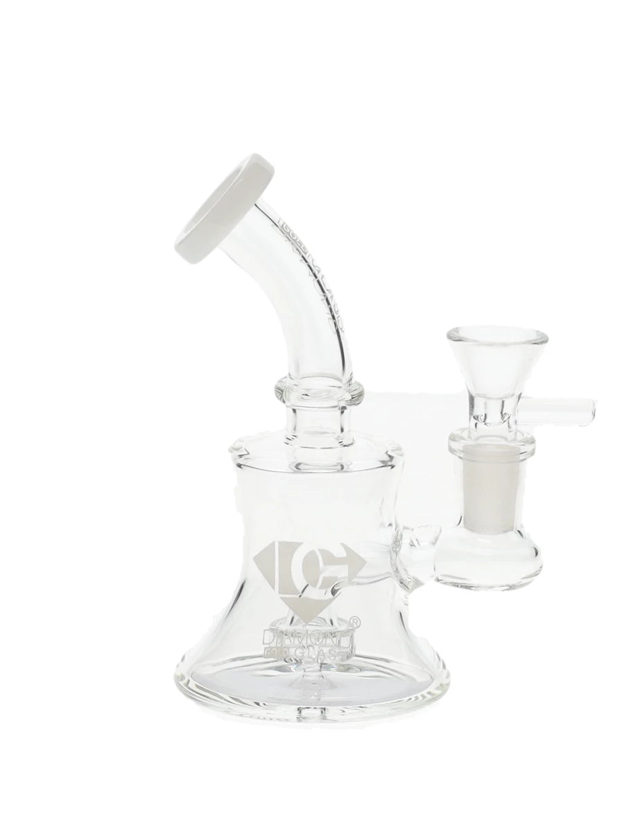 6" Wave Work Shower Head Perc Mini Rig Water Pipe