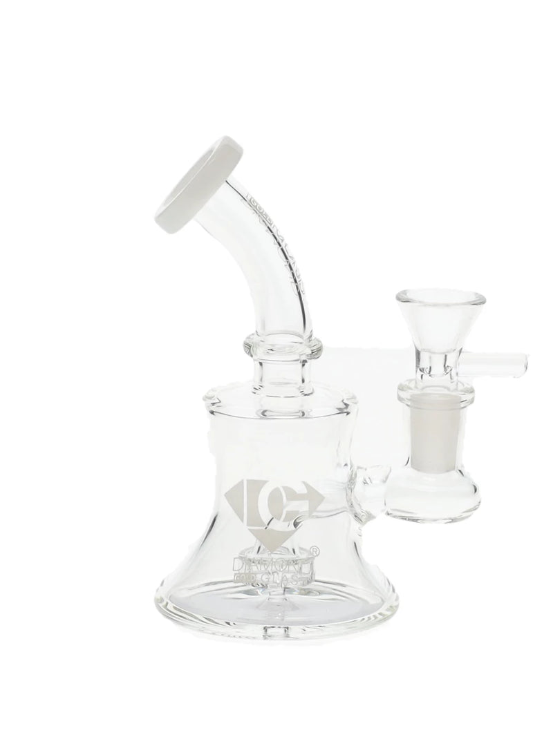 6" Wave Work Shower Head Perc Mini Rig Water Pipe