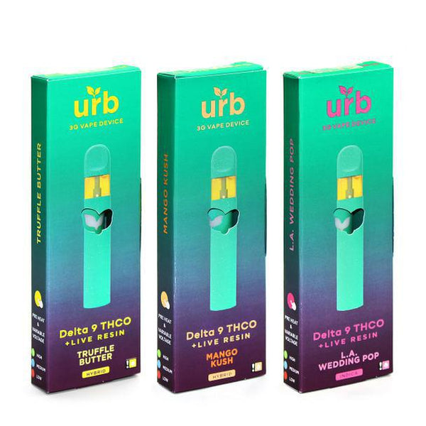 URB DELTA 9 THCO + LIVE RESIN 3G DISPOSABLE - Puff Love Smoke Shop